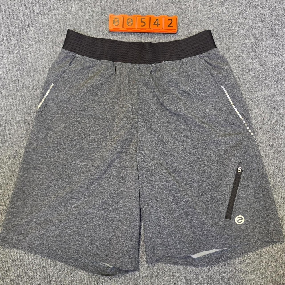 Etonic gray heather running shorts with reflective stripes Size Small